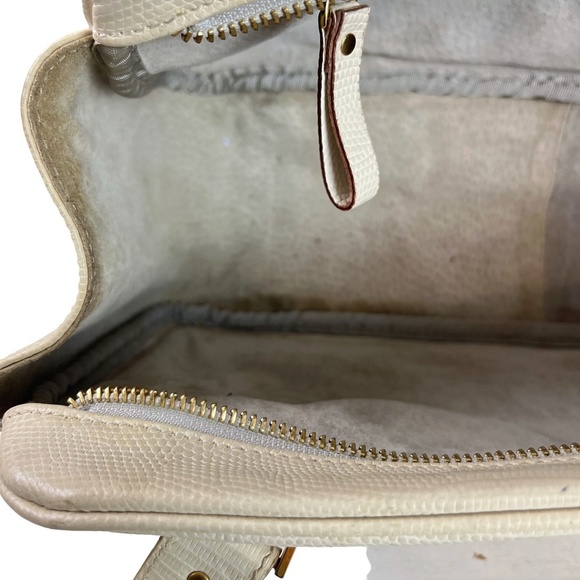 KATE SPADE NEW YORK Genuine Leather Cream Ivory Satchel Handbag Purse Tote - Picture 7 of 16